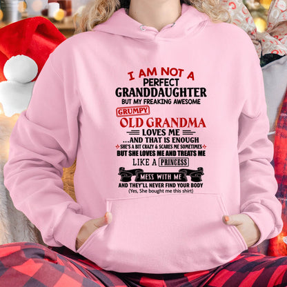 I AM NOT A PERFECT GRANDDAUGHTER  - GIFT FROM GRANDMA -tracy00 - (SKU2606-381-00)