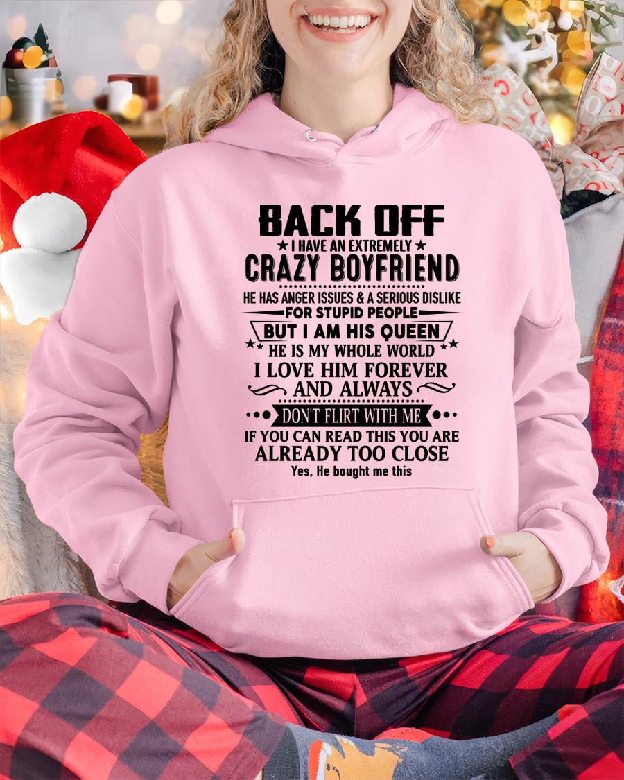 Back Off I Have An Extremely Crazy Boyfriend - - Gift For Wife From Husband - tracy00 (SKUT-BACKOFF-00)