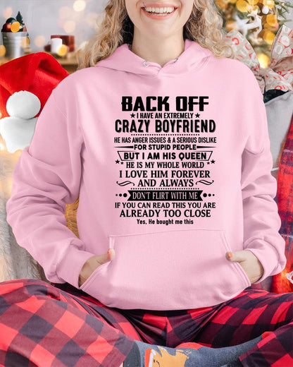 Back Off I Have An Extremely Crazy Boyfriend - - Gift For Wife From Husband - tracy00 (SKUT-BACKOFF-00)