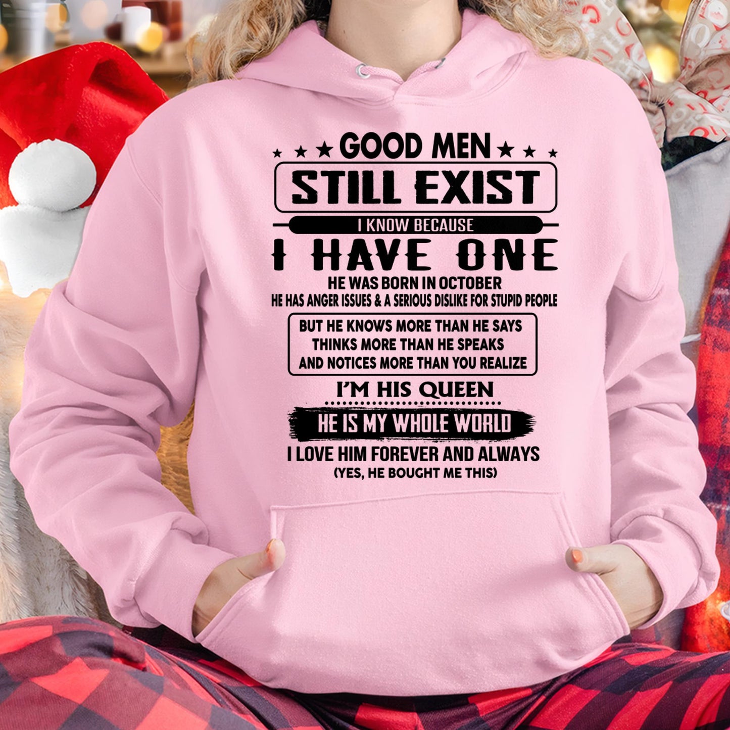 October - Good men Still Exist - gift for your girlfriend, wife from Husband - tracy10 (SKU-GM-10)
