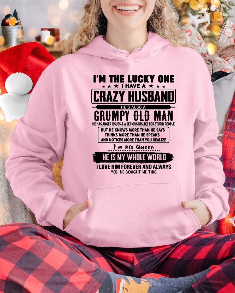 I am Lucky One I Have A Crazy Husband - Gift for Wife From Husband - tracy00 (SKUT-LUCKYONE-00)