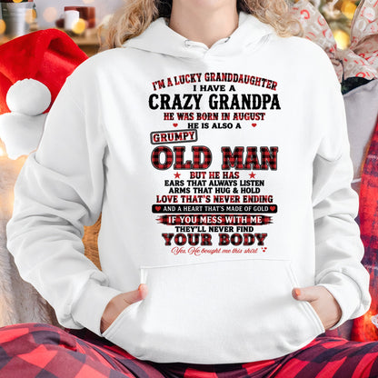 AUGUST - LUCKY GRANDDAUGHTER HAVE A GRANDPA From GRANDPA - TRACY08 (SKU2609-30-08)