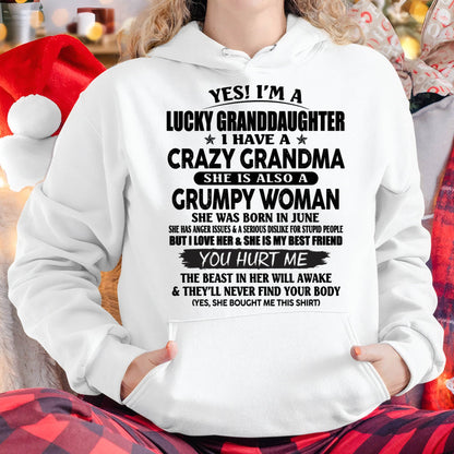 JUNE - LUCKY GRANDDAUGHTER OF CRAZY GRANDMA - PERFECT GIFT FROM GRANDMA - tracy06 (SKU12-146-06)