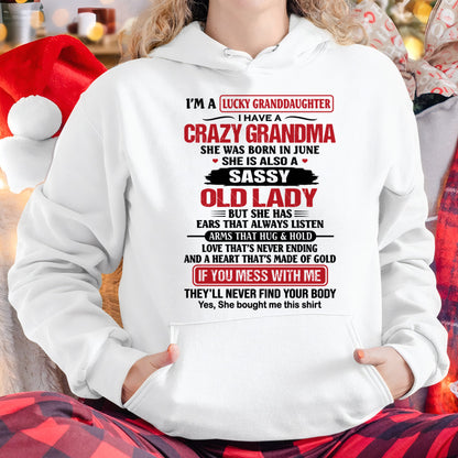 JUNE - LUCKY GRANDDAUGHTER HAVE A GRANDMA From GRANDMA - TRACY06 (SKU2608-146-06)