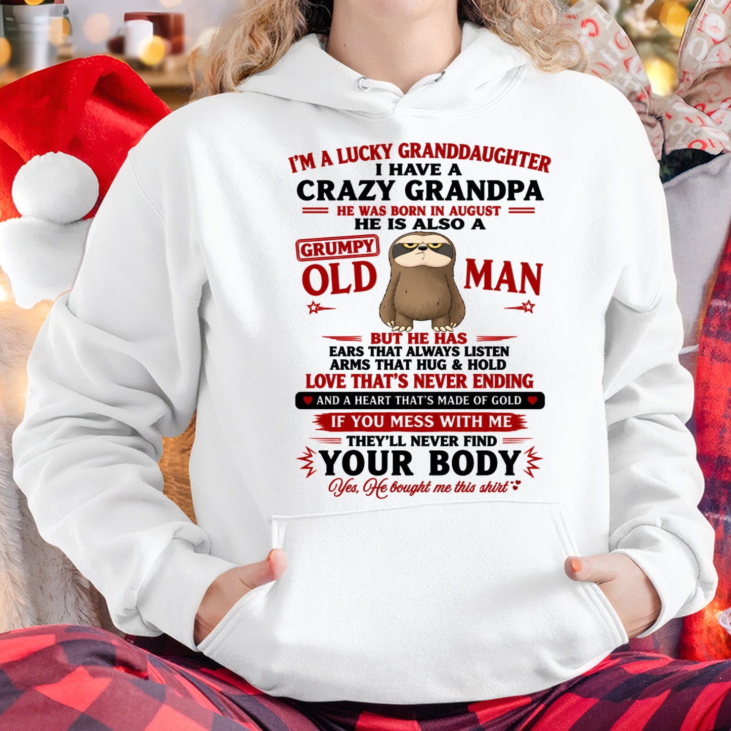 AUGUST - LUCKY GRANDDAUGHTER HAVE A GRANDPA From GRANDPA - TRACY08 (SKU2608-548-08)