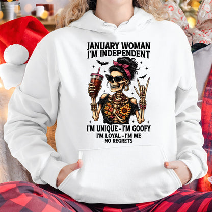 JANUARY - I'M UNIQUE GOOFY LOYAL For WOMAN T-Shirt - TRACY01 (SKU2606-33-01)