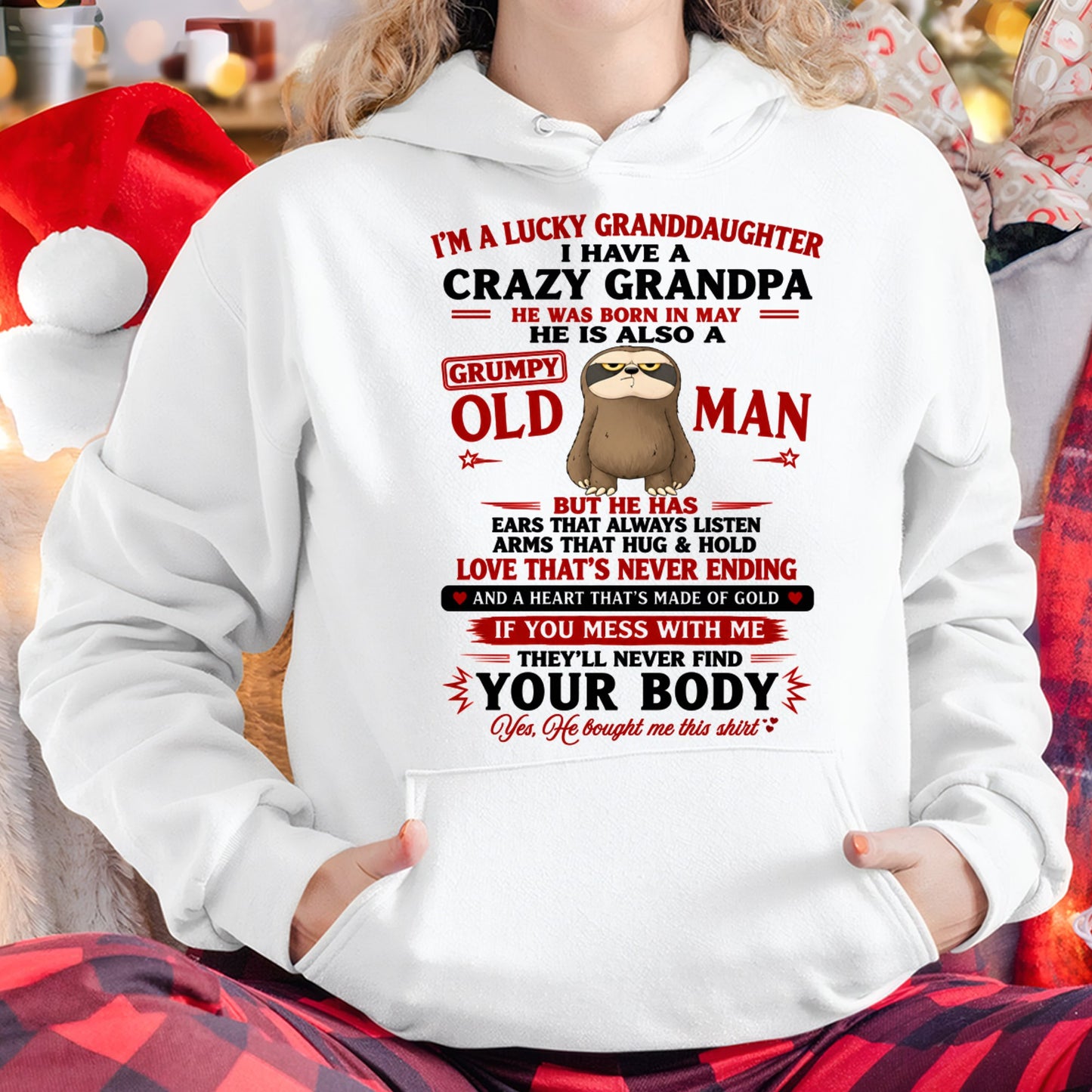 MAY - LUCKY GRANDDAUGHTER HAVE A GRANDPA From GRANDPA - TRACY05 (SKU2608-548-05)