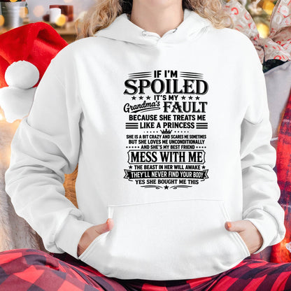 "I Have A Perfect Grandma - She Treats Me Like Princess" – The Beautiful T - Shirt From Grandma – tracy00 (SKU2606-174-00)