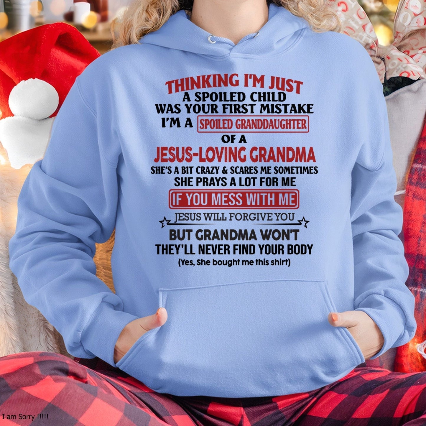Christian Girl Shirt – Spoiled by Grandma – From Grandma to Granddaughter tracy00 (SKU07-181-00)