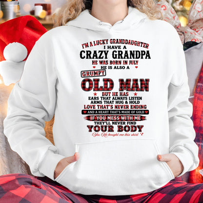 JULY - LUCKY GRANDDAUGHTER HAVE A GRANDPA From GRANDPA - TRACY07 (SKU2609-30-07)