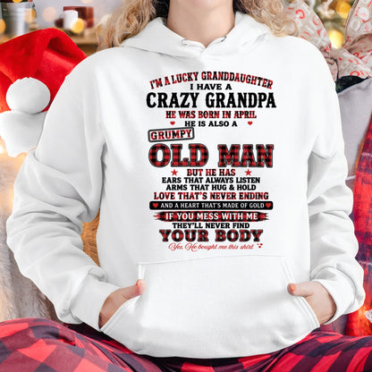 APRIL - LUCKY GRANDDAUGHTER HAVE A GRANDPA From GRANDPA - TRACY04 (SKU2609-30-04)