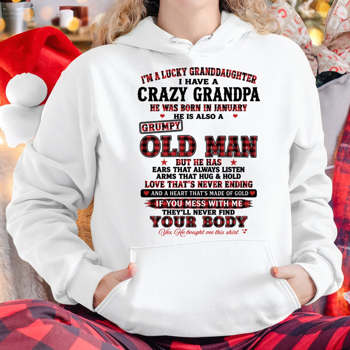 JANUARY - LUCKY GRANDDAUGHTER HAVE A GRANDPA From GRANDPA - TRACY01 (SKU2609-30-01)