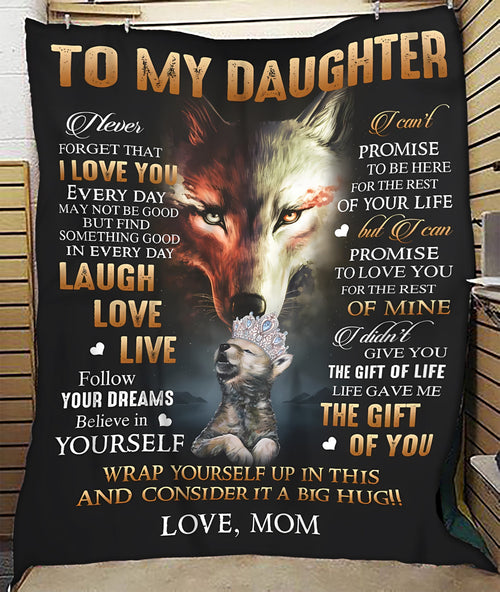 To My Daughter Blanket - From MOM (SKUB07-113) FULL