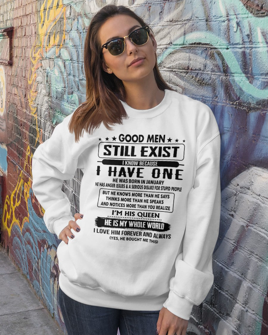 January - Good men Still Exist - gift for your girlfriend, wife from Husband - tracy01 (SKU-GM-01)