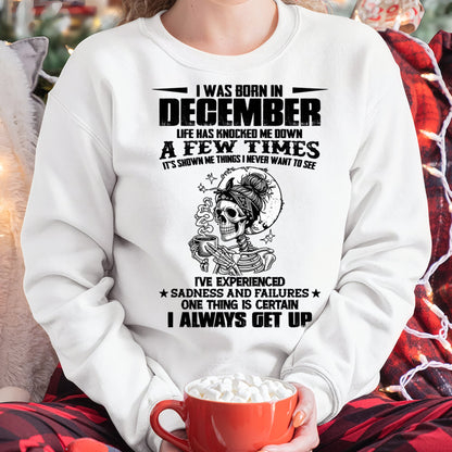 DECEMBER - LIFE HAS KNOCKED ME DOWN A FEW TIMES For WOMAN - TRACY12 (SKU2606-338-12)