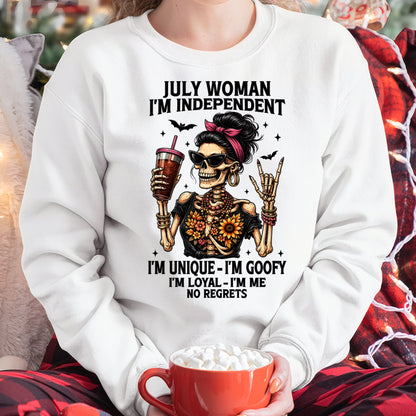JULY - I'M UNIQUE GOOFY LOYAL For WOMAN T-Shirt - TRACY07 (SKU2606-33-07)