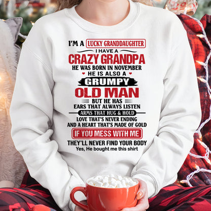 NOVEMBER - LUCKY GRANDDAUGHTER HAVE A GRANDPA From GRANDPA - TRACY11 (SKU2607-04-11)