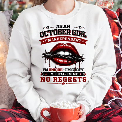 OCTOBER - I'M UNIQUE GOOFY LOYAL For WOMAN T-Shirt - TRACY10 (SKU2608-478-10)