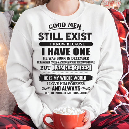 December - Good Men Still Exist - Perfect Gift For Girlfriend, Wife From Husband - tracy12 (SKU07-166-12)