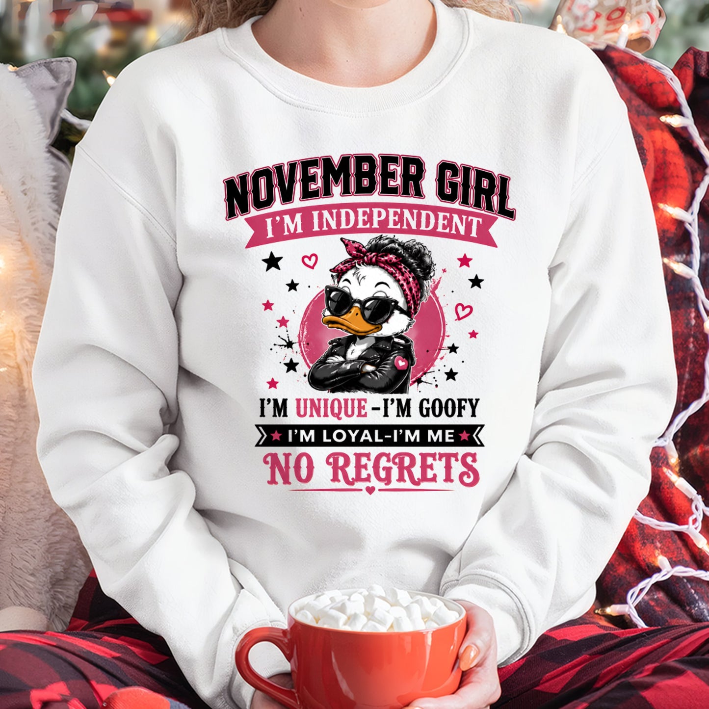 NOVEMBER - I'M UNIQUE GOOFY LOYAL T-shirt For WOMAN - TRACY11 (SKU2608-421-11)