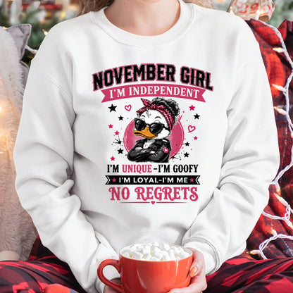 NOVEMBER - I'M UNIQUE GOOFY LOYAL T-shirt For WOMAN - TRACY11 (SKU2608-421-11)
