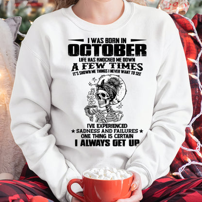 OCTOBER - LIFE HAS KNOCKED ME DOWN A FEW TIMES For WOMAN - TRACY10 (SKU2606-338-10)
