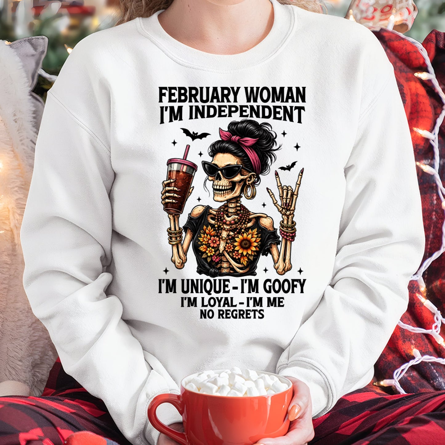 FEBRUARY - I'M UNIQUE GOOFY LOYAL For WOMAN T-Shirt - TRACY02 (SKU2606-33-02)