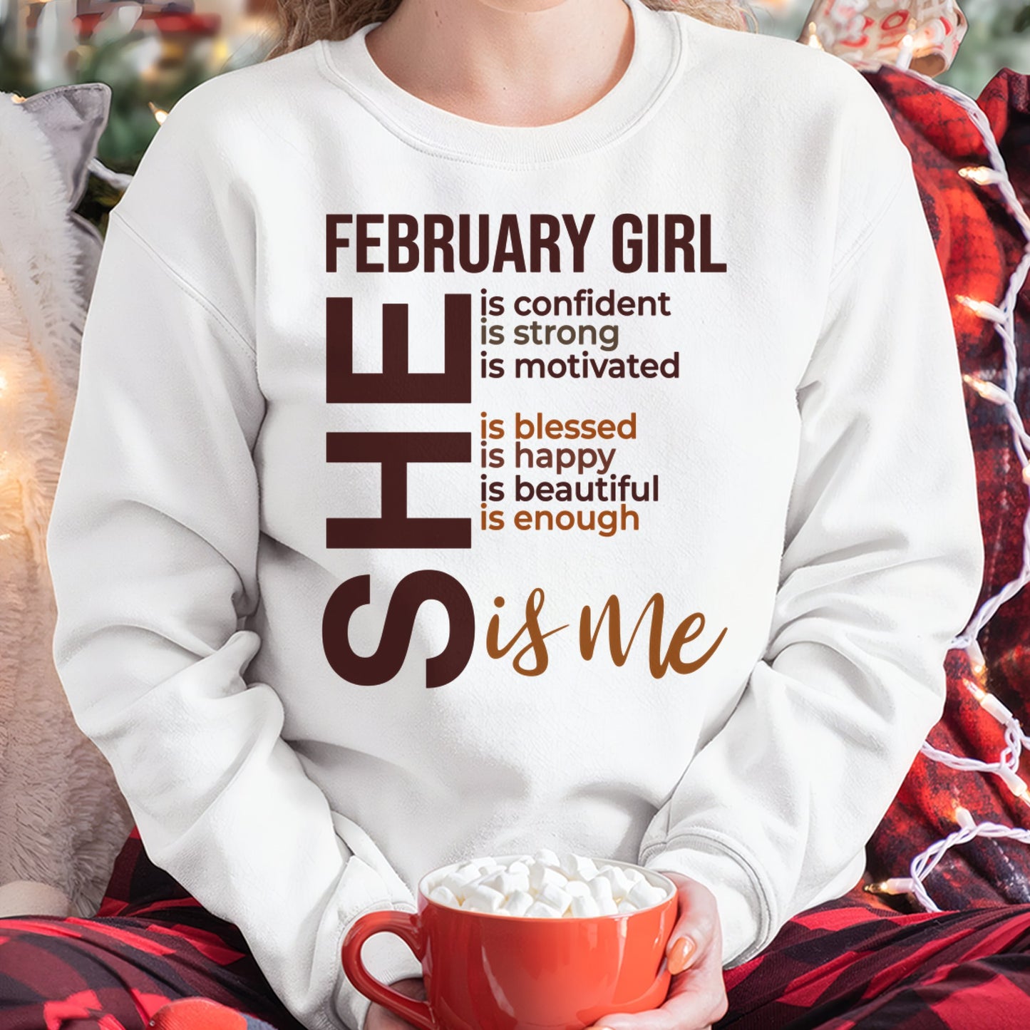 February - T-shirt For Woman Born In February - TRACY02 (SKU2605-04-02)