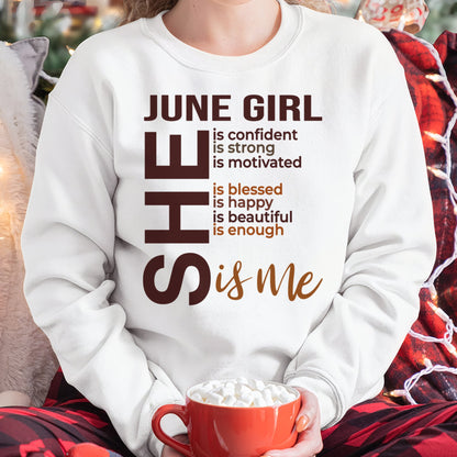 June - T-shirt For Woman Born In June - TRACY06 (SKU2605-04-06)