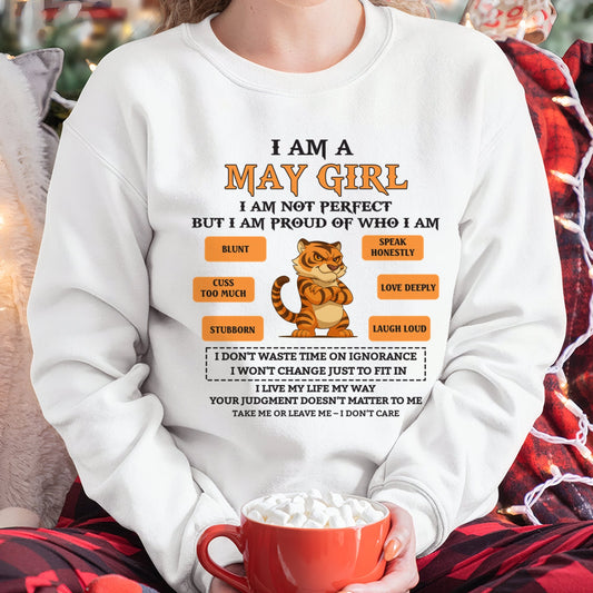 "I AM A MAY GIRL" - Birthday Gift For May Girls - FMA XUAN05 (SKU26T-01-62-05)