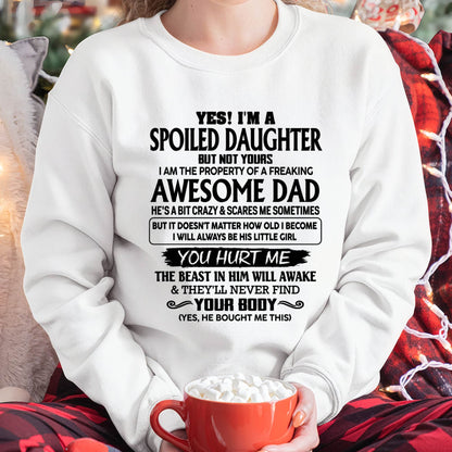 "I WILL ALWAYS BE LITTLE GIRL OF MY DAD" – SPECIAL GIFT FROM DAD – tracy00 (SKU2607-107-00)