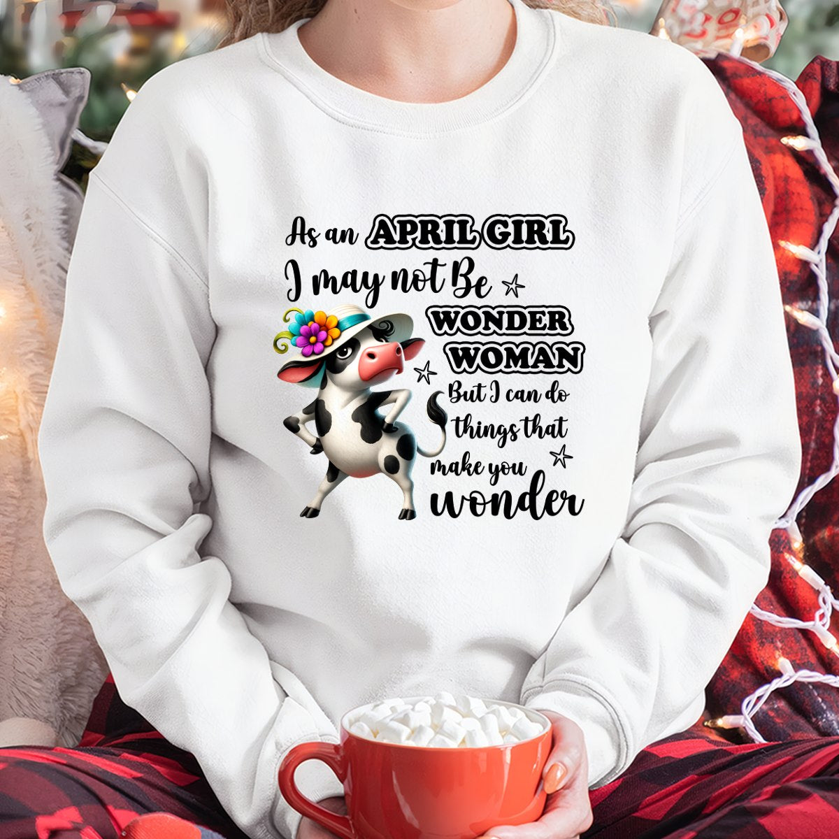 As a APRIL GIRL I may not Be WONDER WOMAN For WOMAN - TRACY04(SKU2605-03-04)