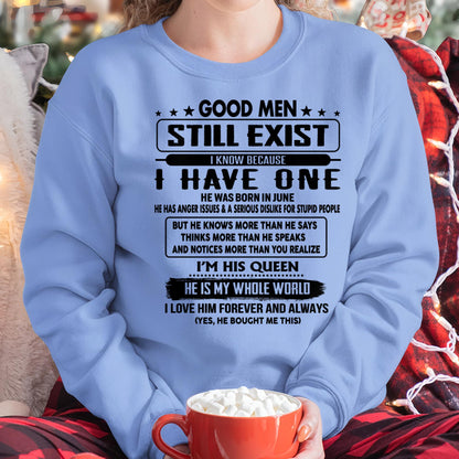 June - Good men Still Exist - gift for your girlfriend, wife from Husband - tracy06 (SKU-GM-06)