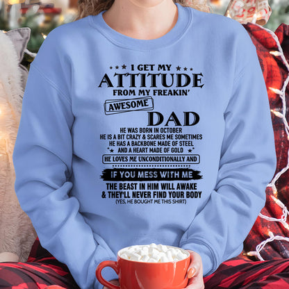 October - Gift For Son and Daughter From Dad - XUAN10 - (SKU-TDADC-10)