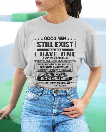 February - Good men Still Exist - gift for your girlfriend, wife from Husband - tracy02 (SKU-GM-02)