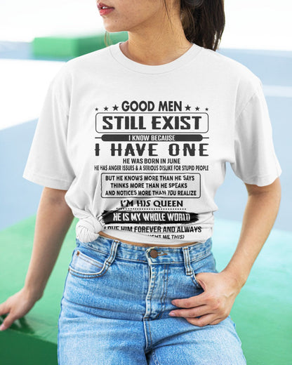 June - Good men Still Exist - gift for your girlfriend, wife from Husband - tracy06 (SKU-GM-06)
