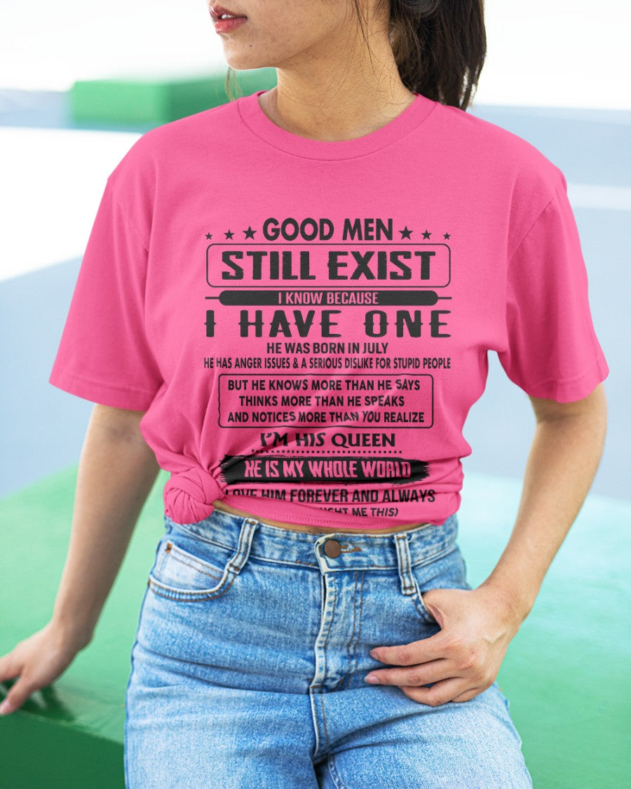 July - Good men Still Exist - gift for your girlfriend, wife from Husband - tracy07 (SKU-GM-07)