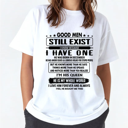 December - Good men Still Exist - gift for your girlfriend, wife from Husband - tracy12 (SKU-GM-12)