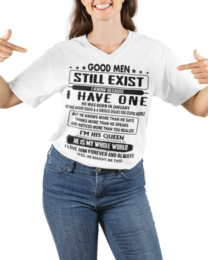 January - Good men Still Exist - gift for your girlfriend, wife from Husband - tracy01 (SKU-GM-01)