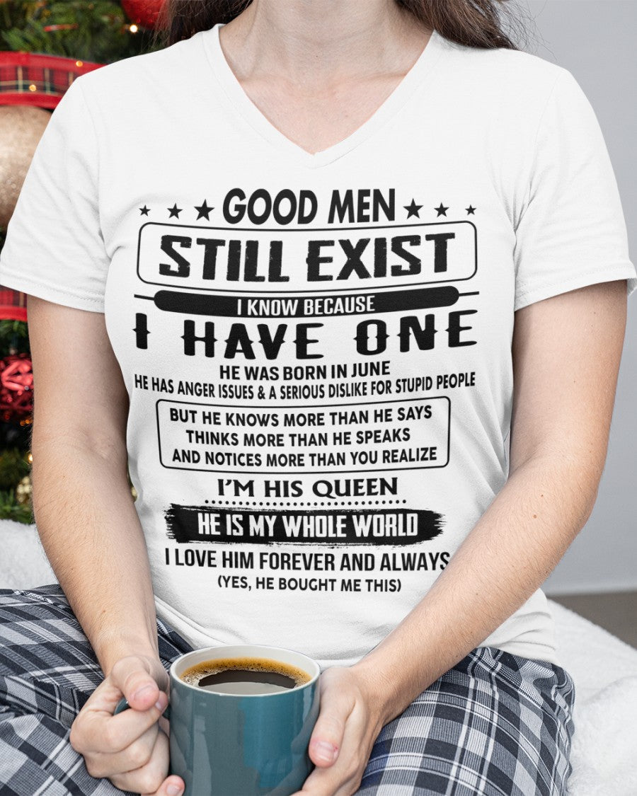 June - Good men Still Exist - gift for your girlfriend, wife from Husband - tracy06 (SKU-GM-06)
