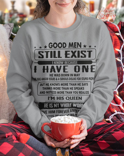 May - Good men Still Exist - gift for your girlfriend, wife from Husband - tracy05 (SKU-GM-05)
