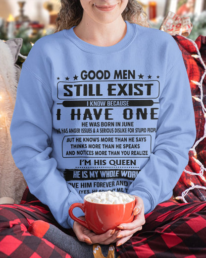 June - Good men Still Exist - gift for your girlfriend, wife from Husband - tracy06 (SKU-GM-06)