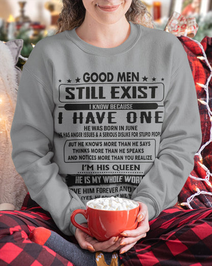 June - Good men Still Exist - gift for your girlfriend, wife from Husband - tracy06 (SKU-GM-06)