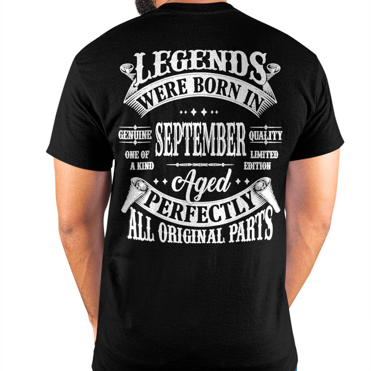 LEGENDS WERE BORN IN SEPTEMBER - T-SHIRT FOR MAN - XUAN09 (SKU08-37-09)