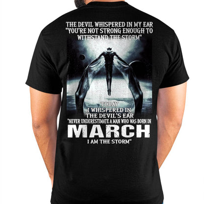 MARCH - THE DEVIL WHISPERED IN MY EAR - T-SHIRT FOR MAN - XUAN03 (SKU08-35-03)