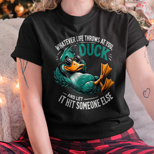 Funny Duck Graphic Tees Men Women Teens Funny Quote Gift T-Shirt For WOMAN - TRACY00 (SKU-TRAN-120504)