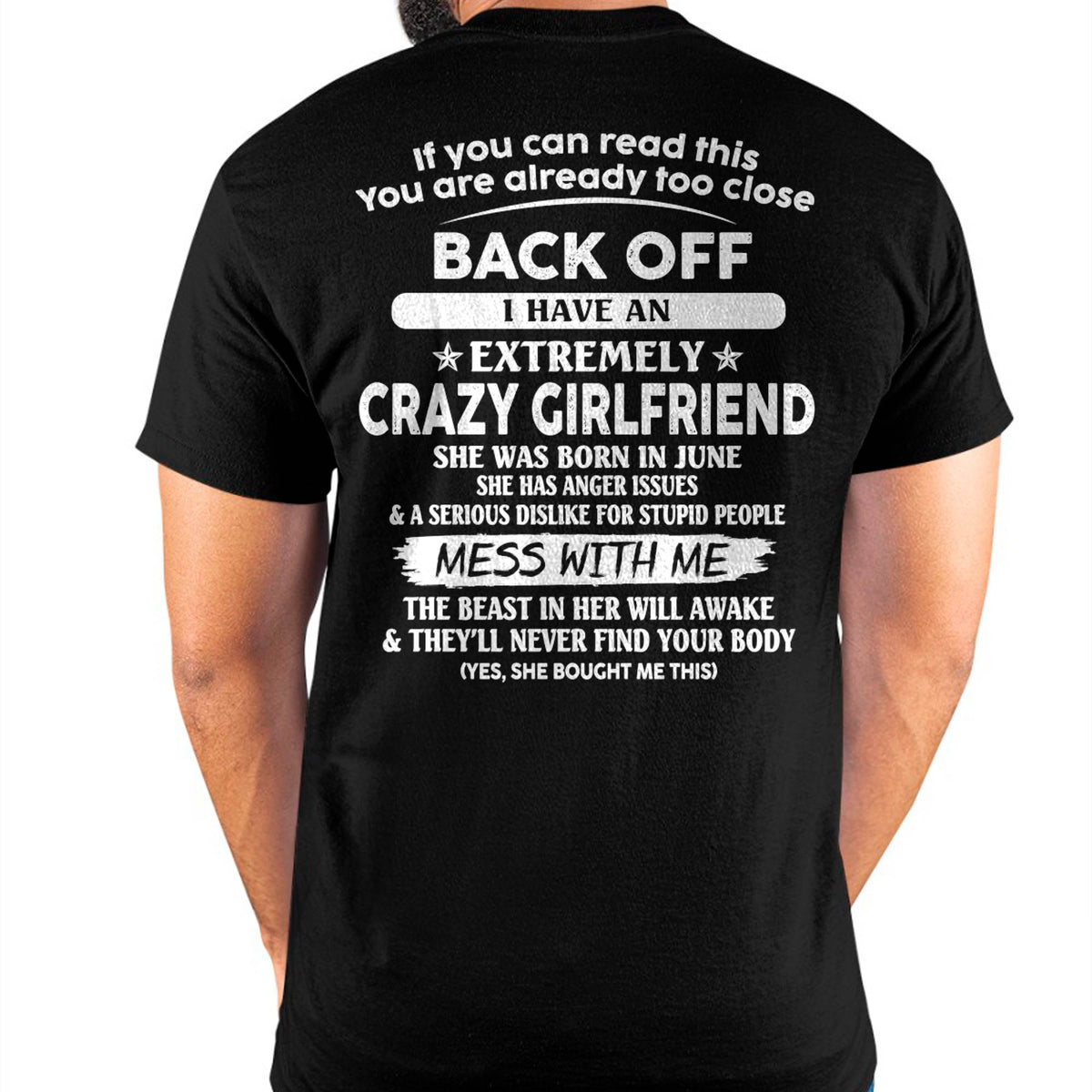 June - If You Can Read This You Are Already Too Close - Gift For Your Boyfriend, Husband From Wife - XUAN06 (SKU07-175-06)