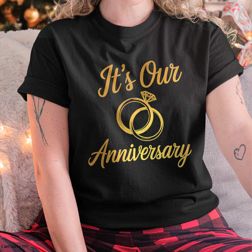 It's Our Anniversary Shirts for Married Couples Husband Wife T-Shirt For WOMAN - TRACY00 (SKU-TRAN-130502)