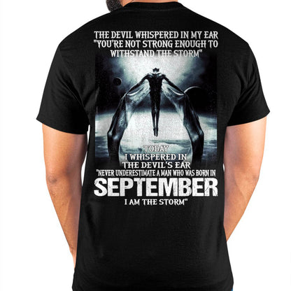 SEPTEMBER - THE DEVIL WHISPERED IN MY EAR - T-SHIRT FOR MAN - XUAN09 (SKU08-35-09)