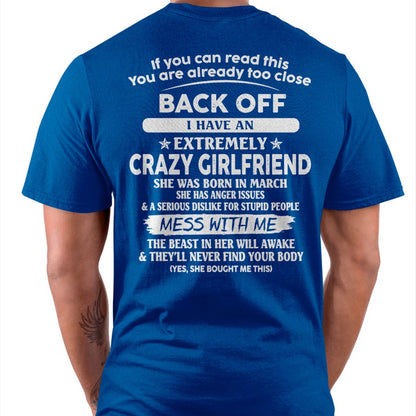 March - If You Can Read This You Are Already Too Close - Gift For Your Boyfriend, Husband From Wife - XUAN03 (SKU07-175-03)